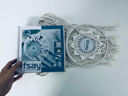 Ifsay Nordic Hand-Knitted Cotton Dreamcatcher