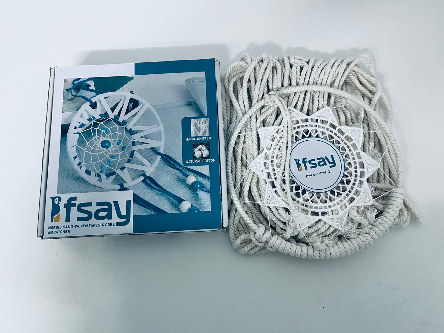 Ifsay Nordic Hand-Knitted Cotton Dreamcatcher