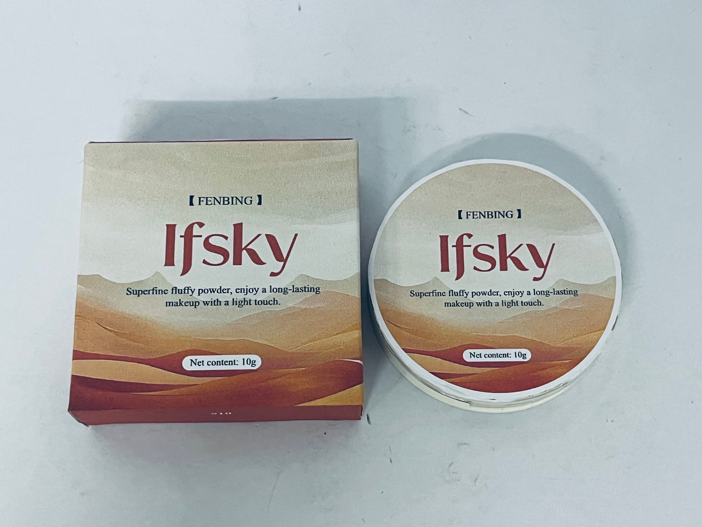Ifsky Pressed face powder Medium Warm Velvet Focus Powder Foundation | Talc-Free, 12H Long-Lasting, Lightweight