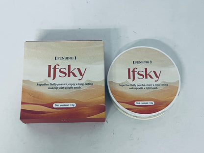 Ifsky Pressed face powder Medium Warm Velvet Focus Powder Foundation | Talc-Free, 12H Long-Lasting, Lightweight