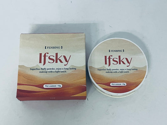 Ifsky Pressed face powder Medium Warm Velvet Focus Powder Foundation | Talc-Free, 12H Long-Lasting, Lightweight