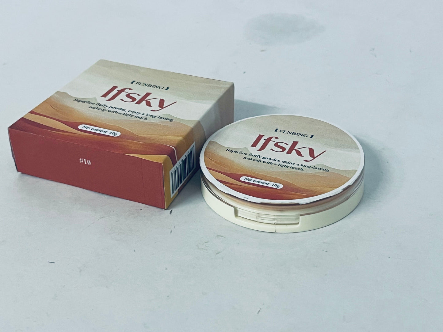 Ifsky Pressed face powder Medium Warm Velvet Focus Powder Foundation | Talc-Free, 12H Long-Lasting, Lightweight