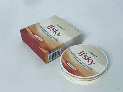 Ifsky Pressed face powder Medium Warm Velvet Focus Powder Foundation | Talc-Free, 12H Long-Lasting, Lightweight