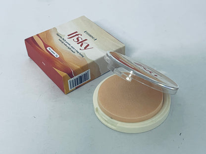 Ifsky Pressed face powder Medium Warm Velvet Focus Powder Foundation | Talc-Free, 12H Long-Lasting, Lightweight