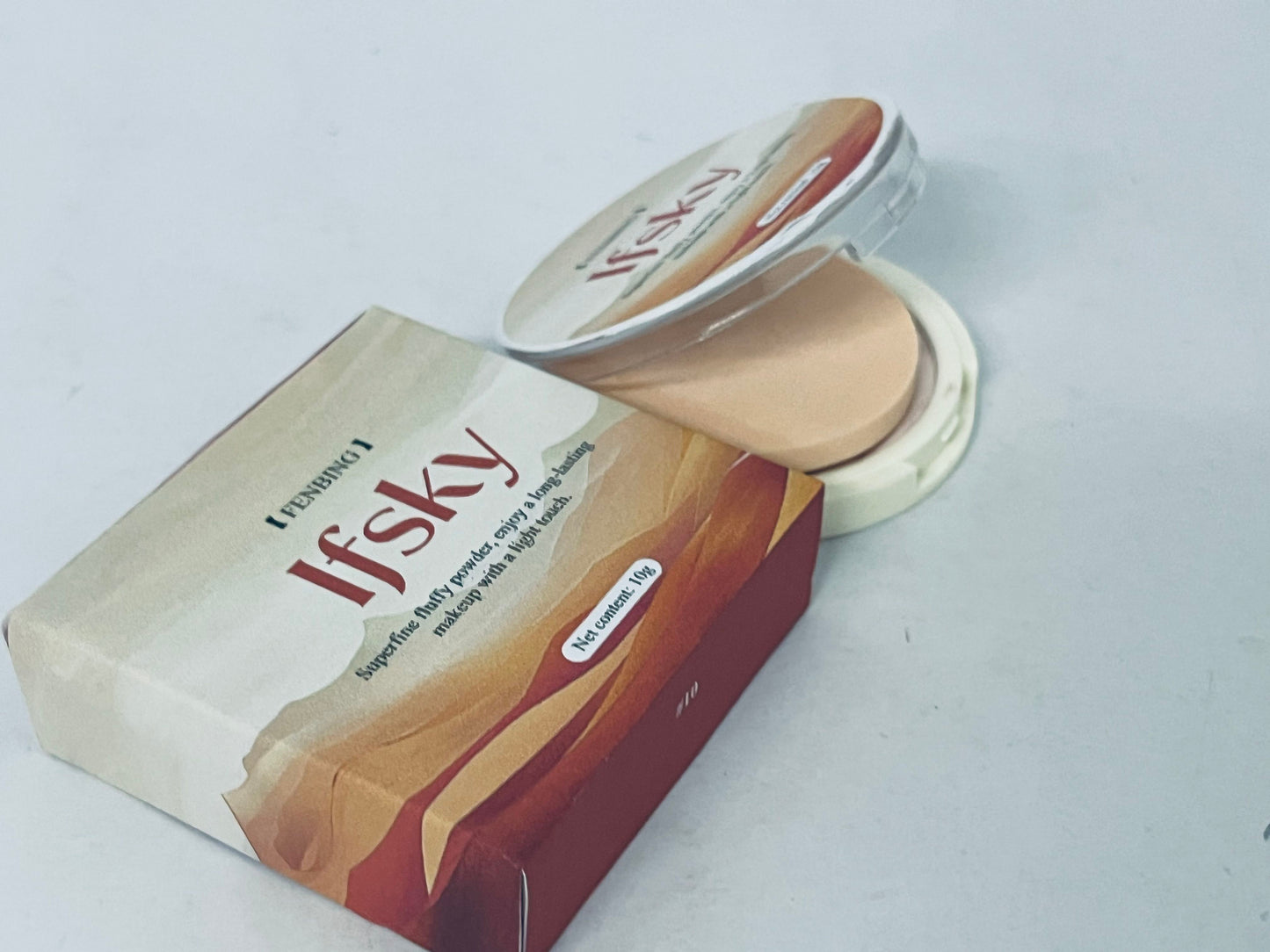 Ifsky Pressed face powder Medium Warm Velvet Focus Powder Foundation | Talc-Free, 12H Long-Lasting, Lightweight