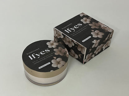 Ifyes Pink Translucent Loose Powder 10g, Lightweight Setting Powder for Brightening & Flawless Matte Finish