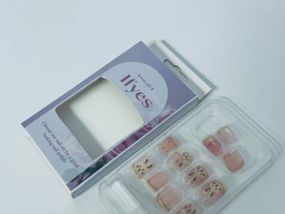Ifyes Cute Rabbit Nail Art Stickers, Cartoon False Nails Set，Get Delicate & Cute Nails in Seconds with Adorable Rabbit Design