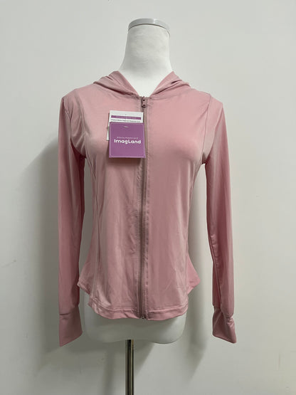 ImagLand Womens Lightweight Zip Up Jackets Fall Gym Shirts Running Workout Clothes with Pocket