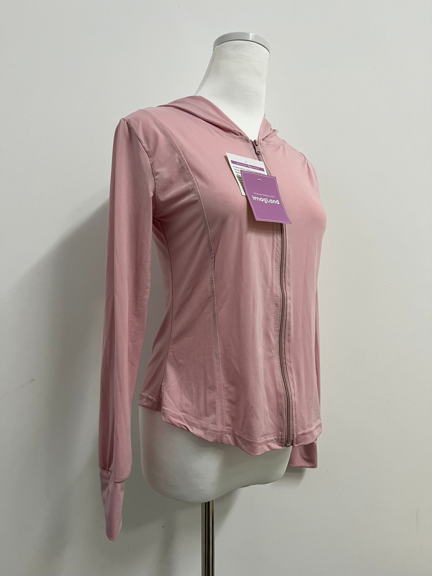 ImagLand Womens Lightweight Zip Up Jackets Fall Gym Shirts Running Workout Clothes with Pocket