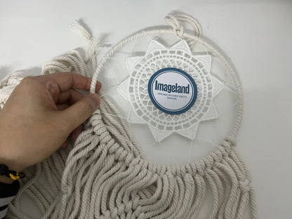「Imageland Dream Catcher」——Sunflower Macramé Dreamcatcher - Nordic Style Home Wall Decor