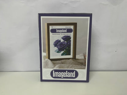 「Imageland Picture frames」——Wood-Grain Photo Frame - Minimalist Tabletop & Wall-Mountable Display Frame
