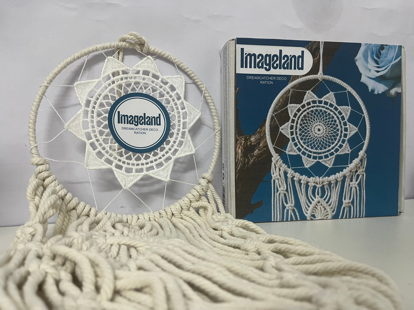 「Imageland Dream Catcher」——Sunflower Macramé Dreamcatcher - Nordic Style Home Wall Decor