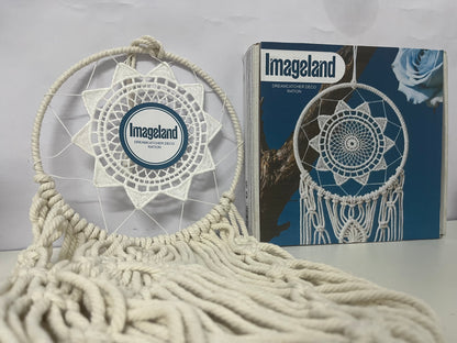 「Imageland Dream Catcher」——Sunflower Macramé Dreamcatcher - Nordic Style Home Wall Decor