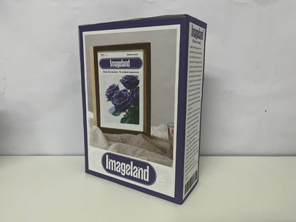 「Imageland Picture frames」——Wood-Grain Photo Frame - Minimalist Tabletop & Wall-Mountable Display Frame