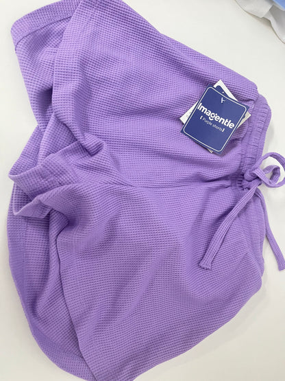 【Imagentle Purple Waffle Shorts】—— Soft, Breathable Comfort for Everyday Relaxation