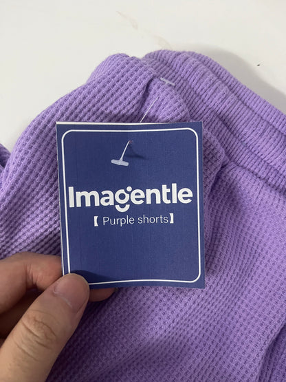 【Imagentle Purple Waffle Shorts】—— Soft, Breathable Comfort for Everyday Relaxation