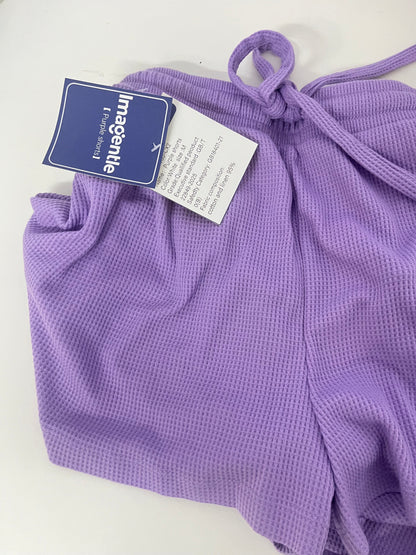 【Imagentle Purple Waffle Shorts】—— Soft, Breathable Comfort for Everyday Relaxation