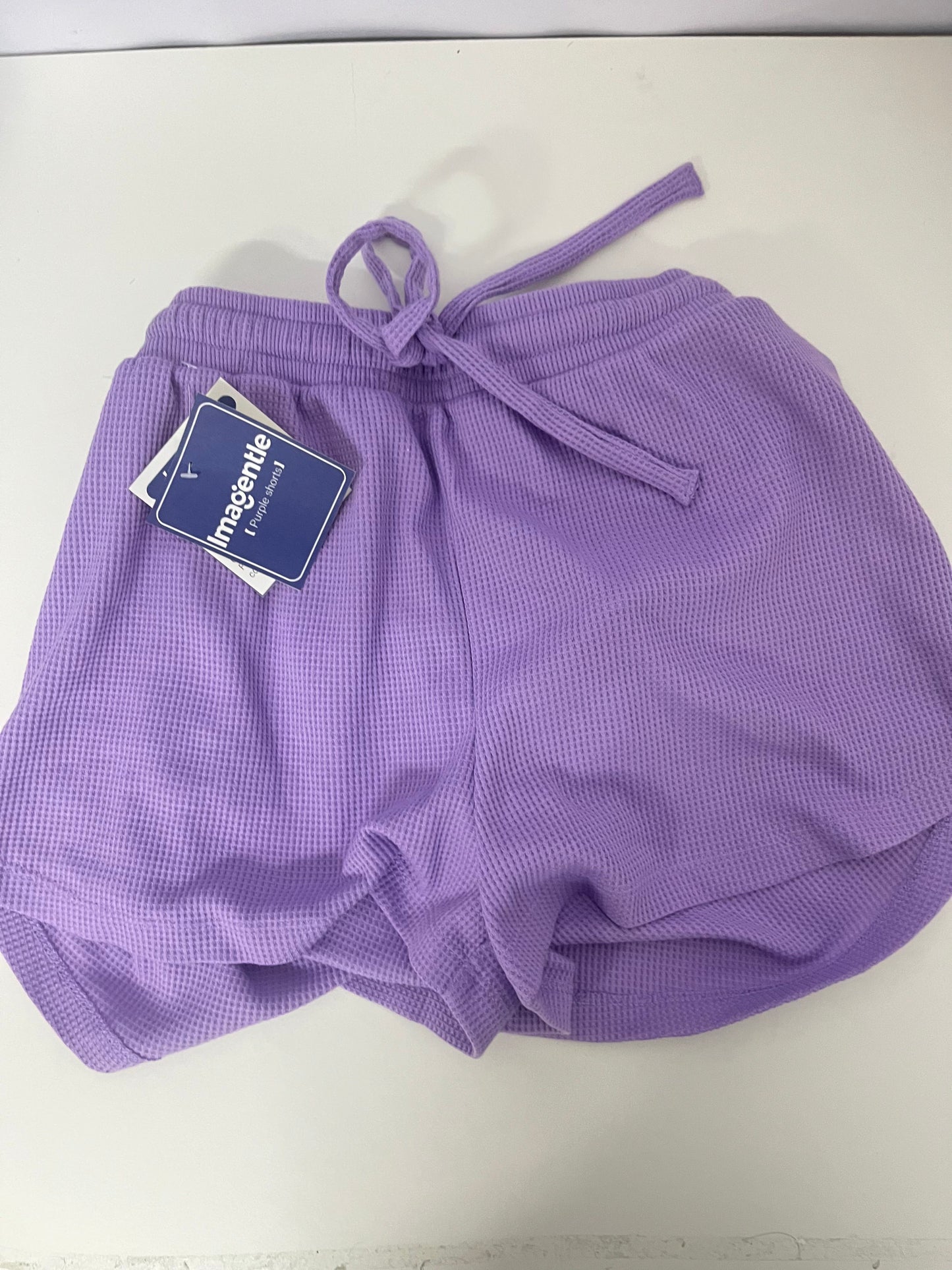 【Imagentle Purple Waffle Shorts】—— Soft, Breathable Comfort for Everyday Relaxation