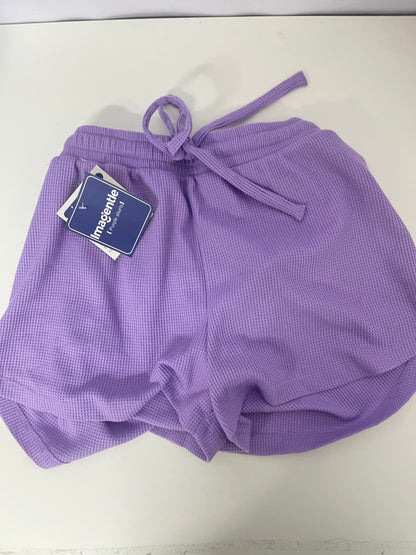 【Imagentle Purple Waffle Shorts】—— Soft, Breathable Comfort for Everyday Relaxation
