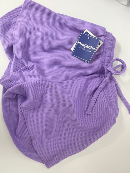 【Imagentle Purple Waffle Shorts】—— Soft, Breathable Comfort for Everyday Relaxation
