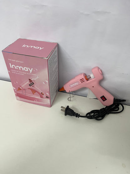 Inmay Anti-Drip Hot Melt Glue Gun, Pink Craft Tool for DIY, Home Repair & Art Projects