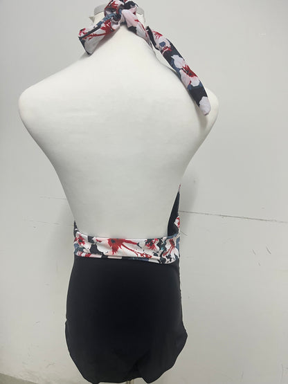 【Insectalk Floral Halter Swimsuit】—— Bold, Feminine & Ready for Summer