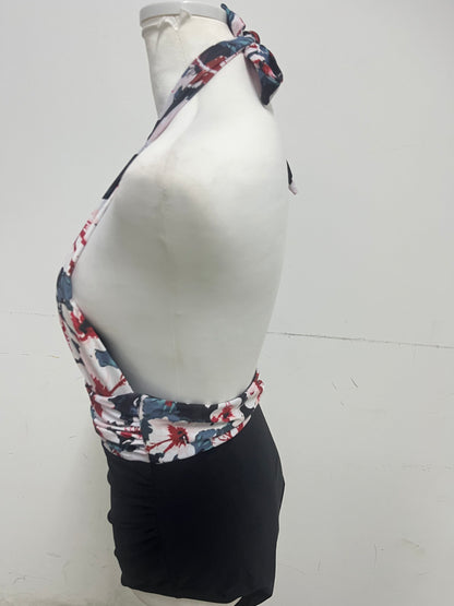 【Insectalk Floral Halter Swimsuit】—— Bold, Feminine & Ready for Summer