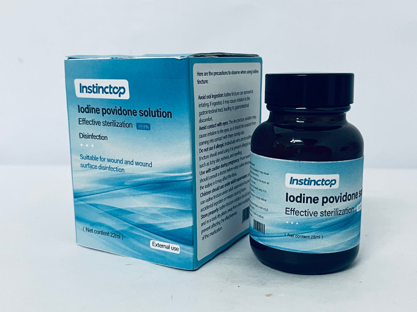 Instinctop Iodine Tincture First Aid Antiseptic 2% Iodine