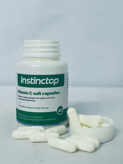 Instinctop Liposomal Vitamin C 150mg,Softgels - Non-GMO Natural Liposomal Vitamin C Supplement That Promotes Healthy Skin - Immune System Booster for Adults, Supports Collagen Formation