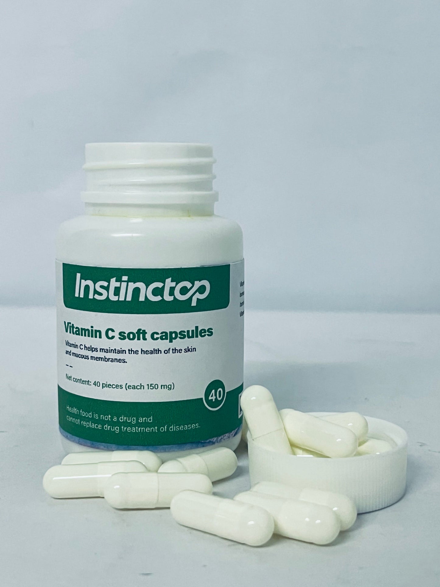 Instinctop Liposomal Vitamin C 1000mg,Softgels - Non-GMO Natural Liposomal Vitamin C Supplement That Promotes Healthy Skin - Immune System Booster for Adults, Supports Collagen Formation