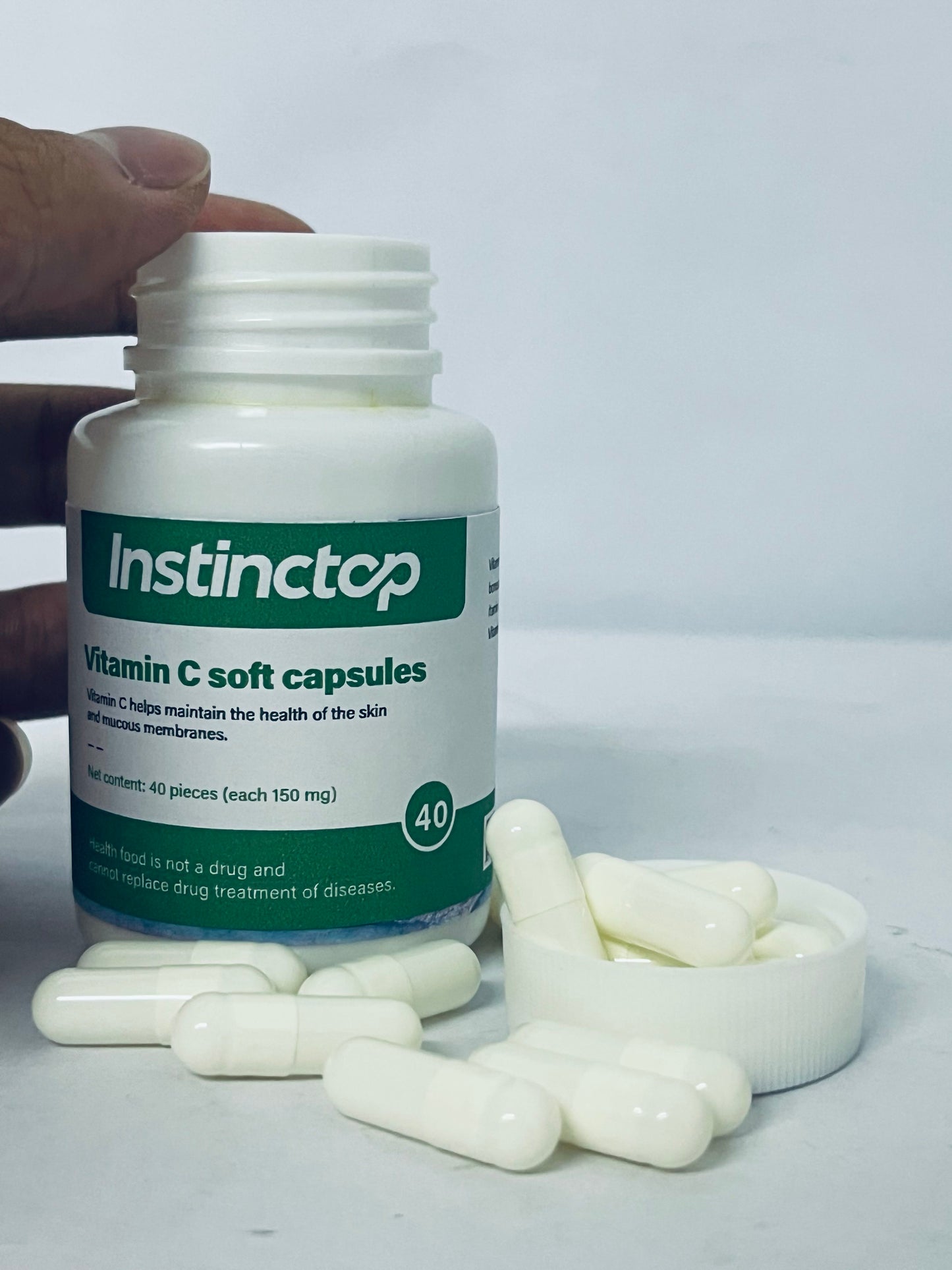 Instinctop Liposomal Vitamin C 150mg,Softgels - Non-GMO Natural Liposomal Vitamin C Supplement That Promotes Healthy Skin - Immune System Booster for Adults, Supports Collagen Formation