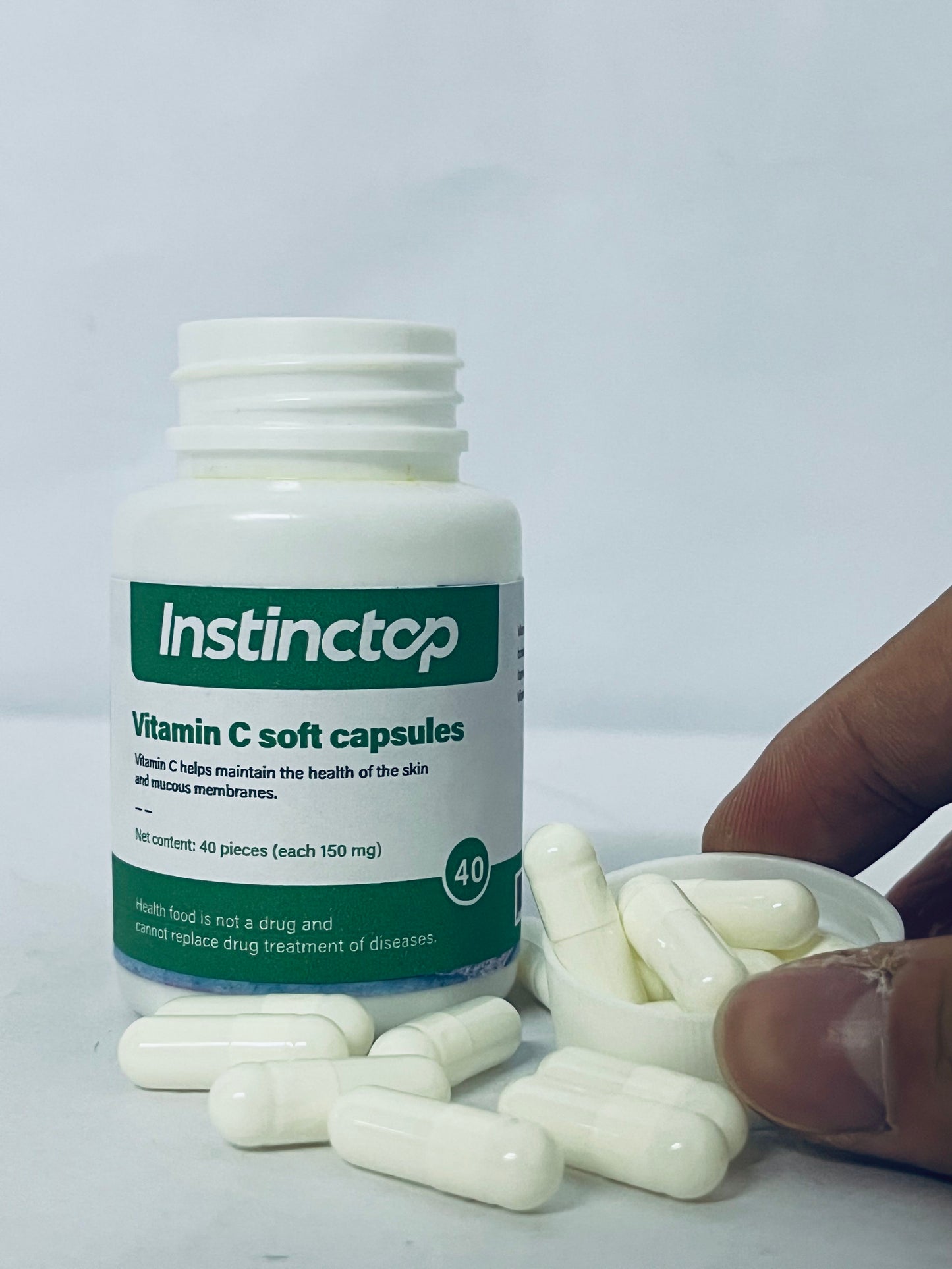 Instinctop Liposomal Vitamin C 150mg,Softgels - Non-GMO Natural Liposomal Vitamin C Supplement That Promotes Healthy Skin - Immune System Booster for Adults, Supports Collagen Formation