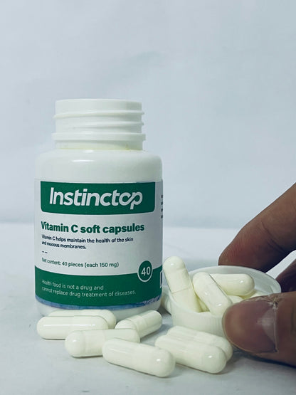 Instinctop Liposomal Vitamin C 1000mg,Softgels - Non-GMO Natural Liposomal Vitamin C Supplement That Promotes Healthy Skin - Immune System Booster for Adults, Supports Collagen Formation