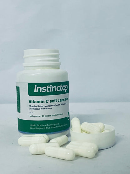 Instinctop Liposomal Vitamin C 1000mg,Softgels - Non-GMO Natural Liposomal Vitamin C Supplement That Promotes Healthy Skin - Immune System Booster for Adults, Supports Collagen Formation