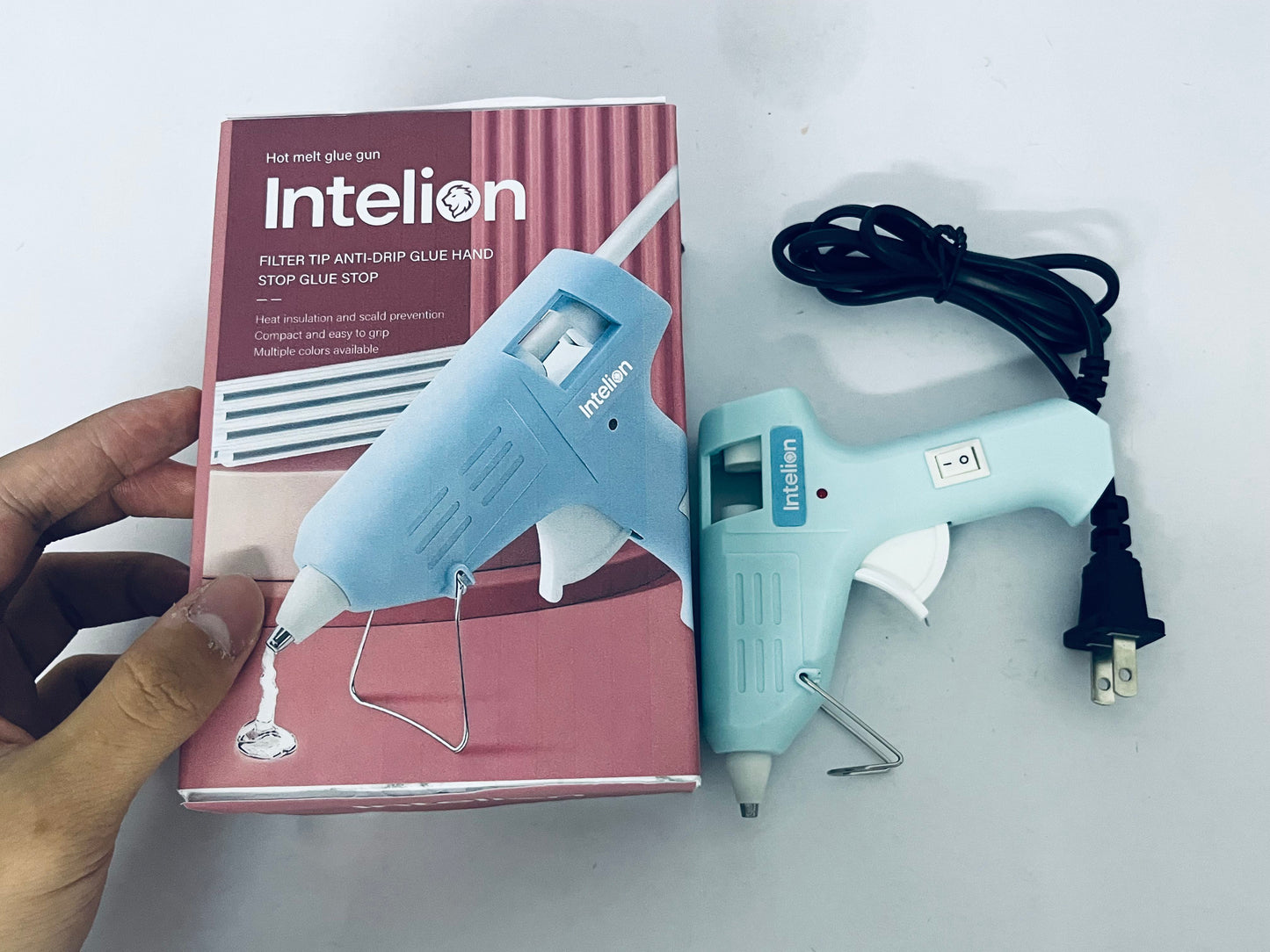 Intelion Anti-Drip Hot Melt Glue Gun - The All-Round Tool for Crafts & Home Repairs