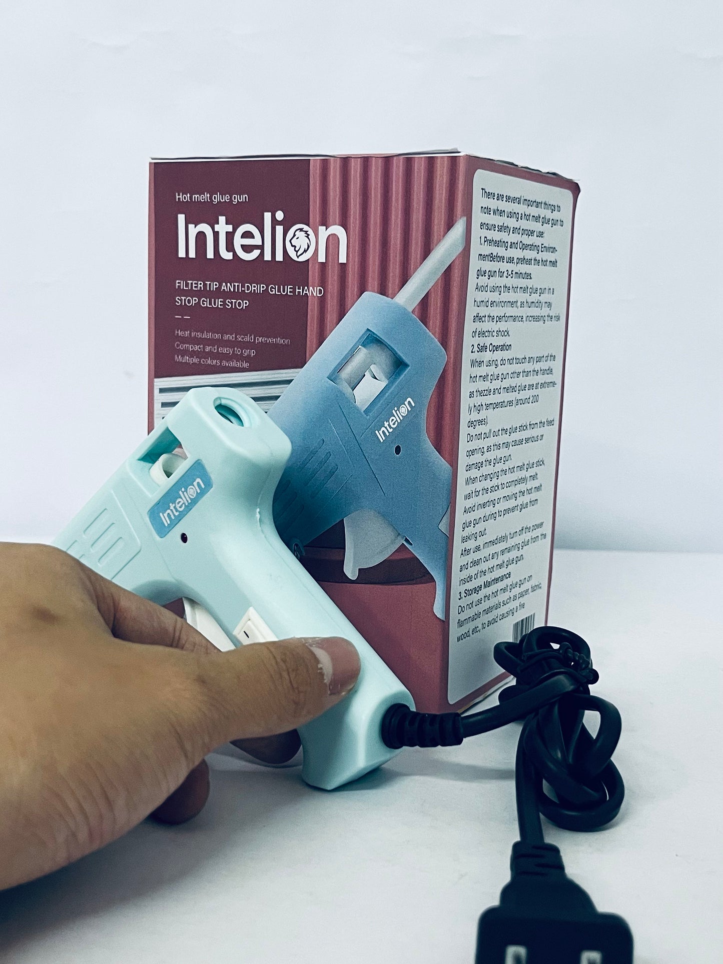 Intelion Anti-Drip Hot Melt Glue Gun - The All-Round Tool for Crafts & Home Repairs