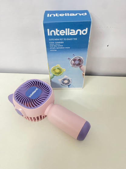 【Intelland Handheld Electric Fan】—— Cute Pet-Style Companion for Cool Summer