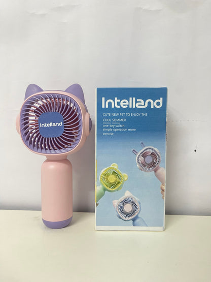 【Intelland Handheld Electric Fan】—— Cute Pet-Style Companion for Cool Summer
