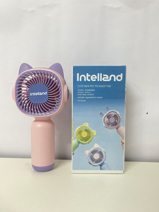 【Intelland Handheld Electric Fan】—— Cute Pet-Style Companion for Cool Summer