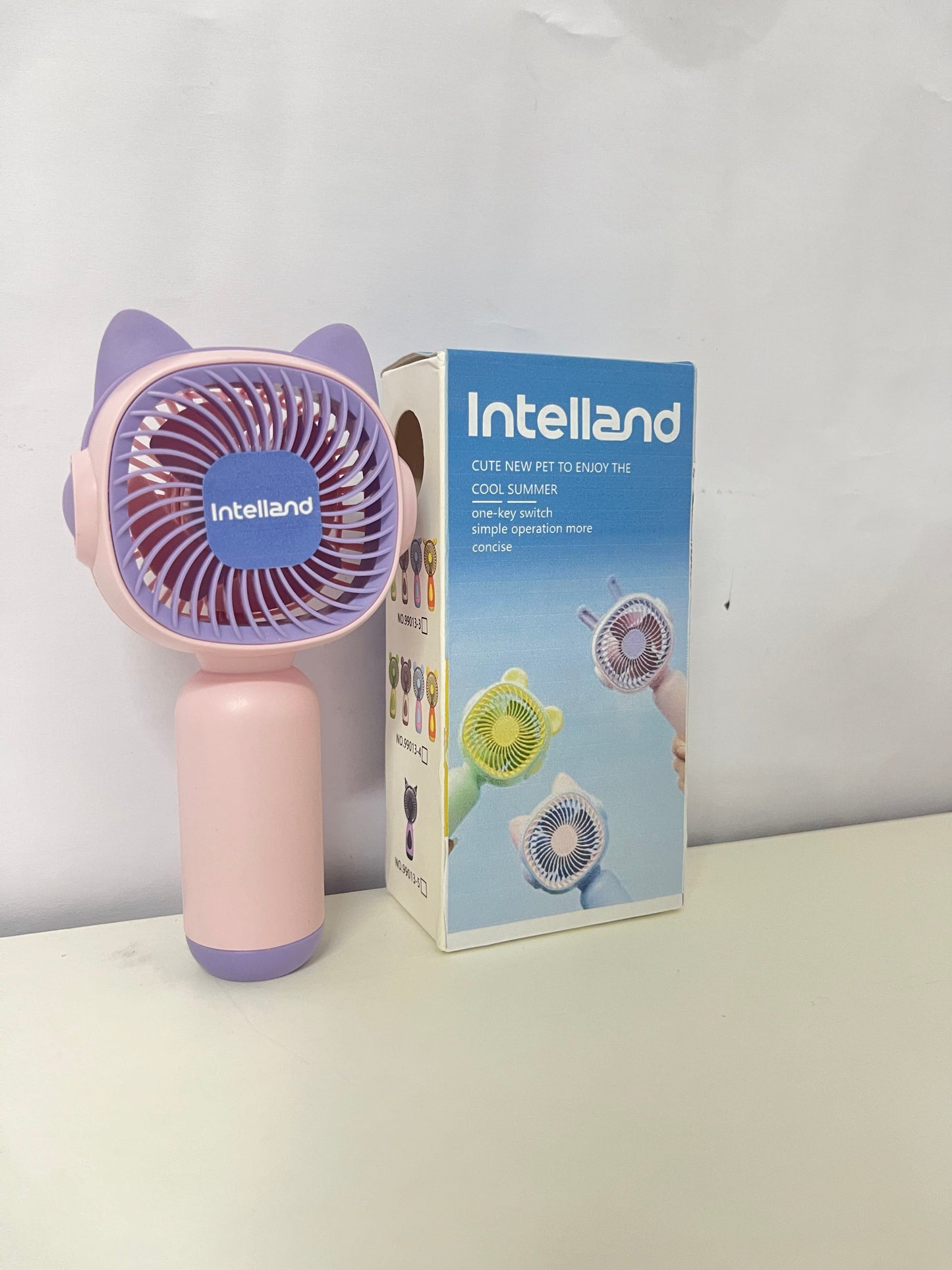 【Intelland Handheld Electric Fan】—— Cute Pet-Style Companion for Cool Summer