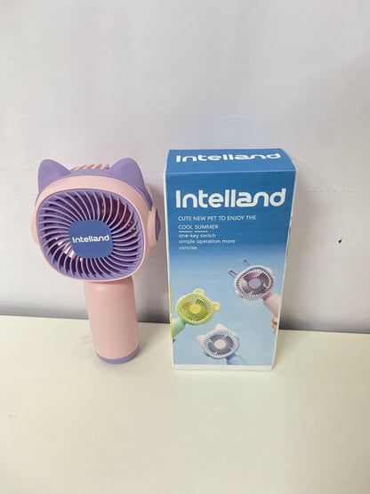 【Intelland Handheld Electric Fan】—— Cute Pet-Style Companion for Cool Summer
