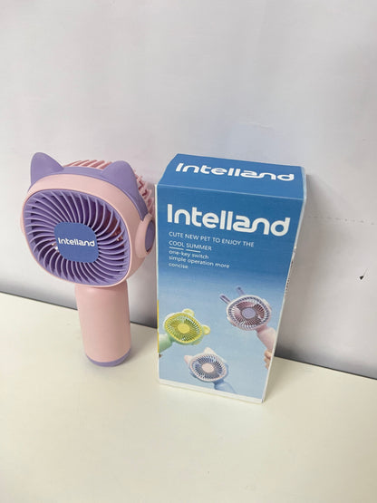 【Intelland Handheld Electric Fan】—— Cute Pet-Style Companion for Cool Summer