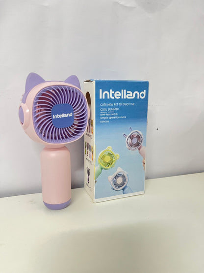 【Intelland Handheld Electric Fan】—— Cute Pet-Style Companion for Cool Summer