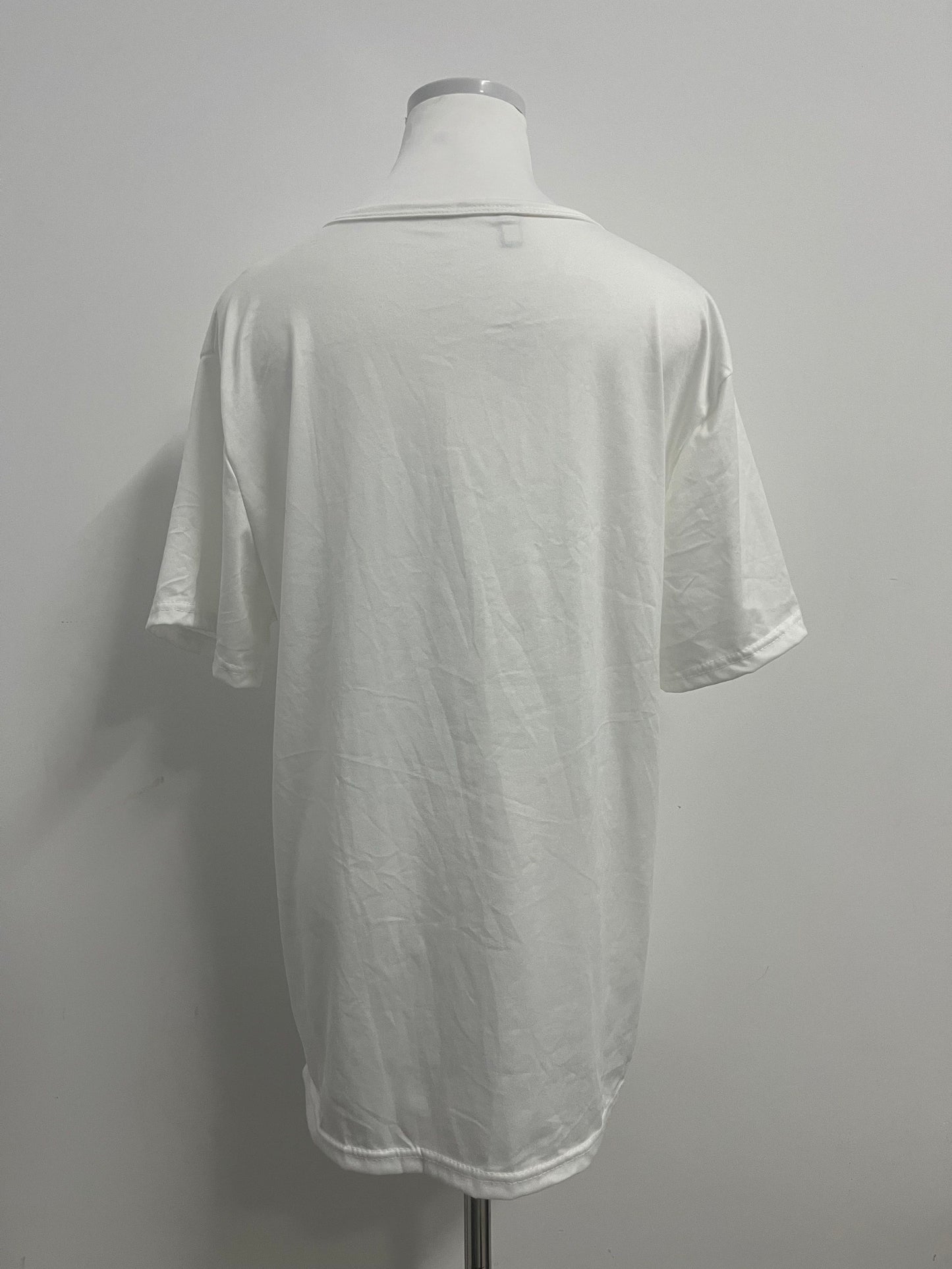 Inthat Women's White V - Neck Short - Sleeve T - Shirt