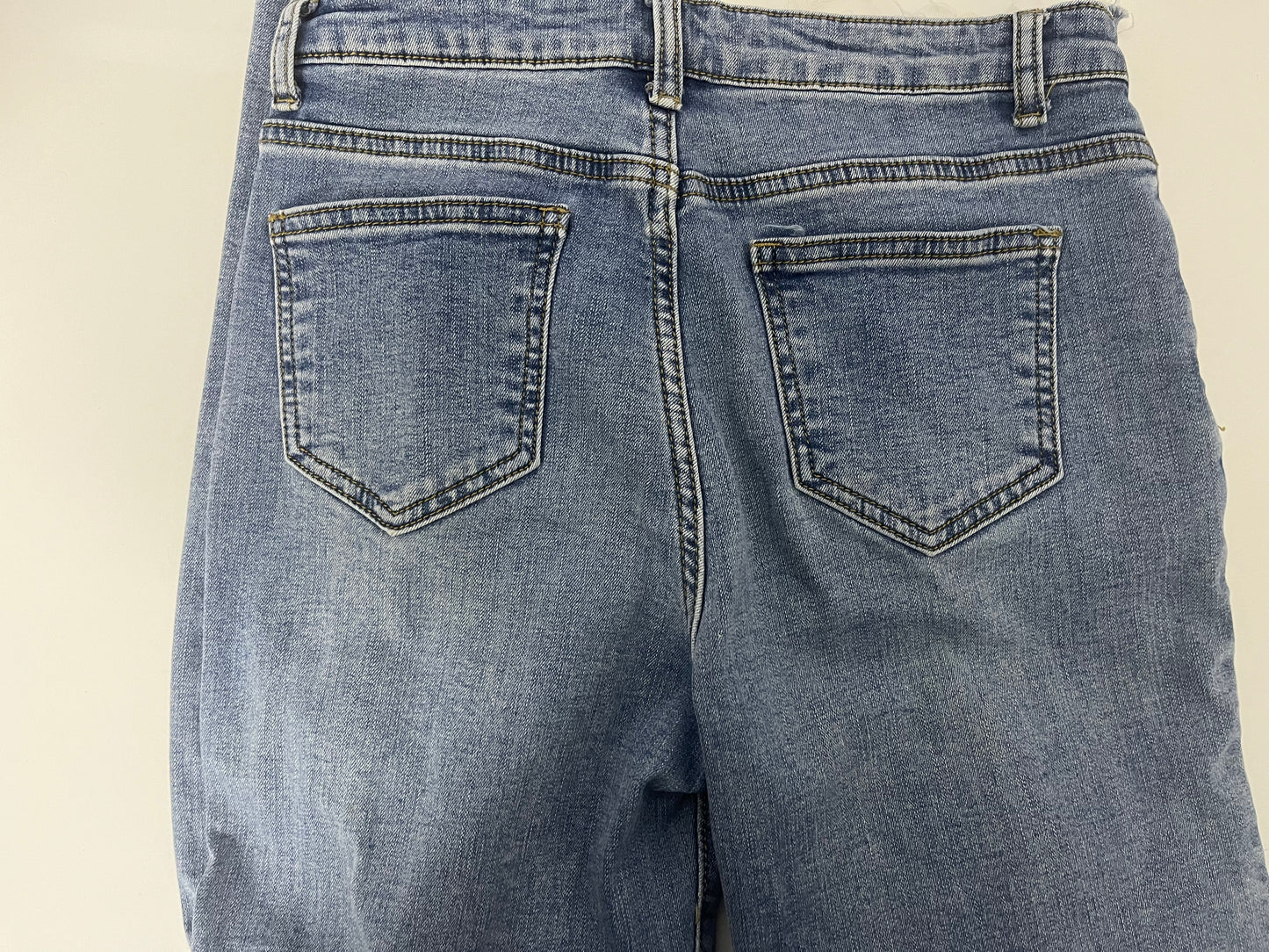 [Intocute Jeans]-Frayed Straight-Leg Jeans - Retro Slimming Versatile