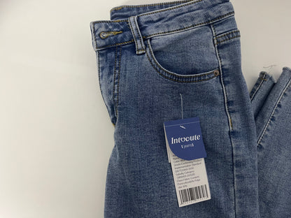 [Intocute Jeans]-Frayed Straight-Leg Jeans - Retro Slimming Versatile