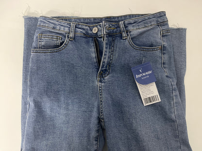[Intocute Jeans]-Frayed Straight-Leg Jeans - Retro Slimming Versatile