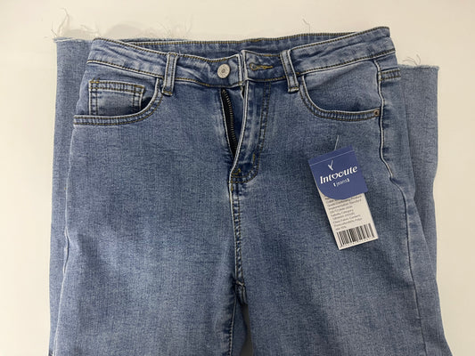 [Intocute Jeans]-Frayed Straight-Leg Jeans - Retro Slimming Versatile