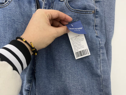 [Intocute Jeans]-Frayed Straight-Leg Jeans - Retro Slimming Versatile