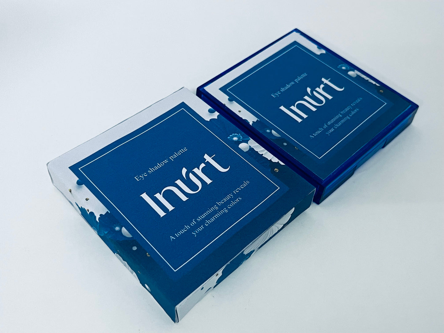 Inurt 9-Color Blue Eyeshadow Palette, Matte Pearl Glitter Textures, Perfect for Cool & Glam Eye Looks